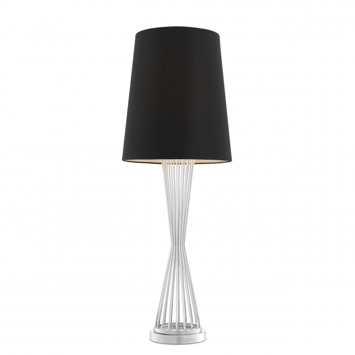 Lampa de masa lux Holmes neagra cu baza nichel | Eichholtz - 111757 [4]