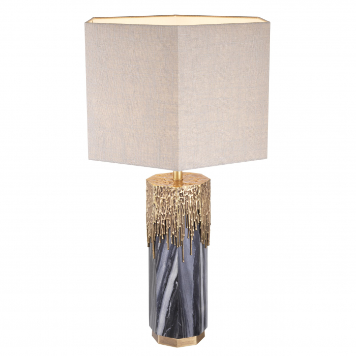   Lampă de masă Miller finisaj din alamă vintage inclusiv abajur 114170 EICHHOLTZ [3]