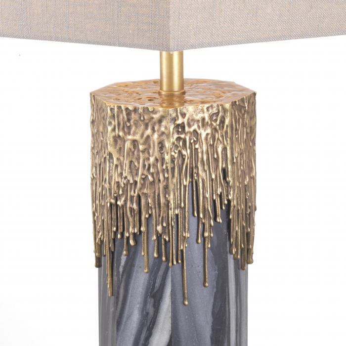   Lampă de masă Miller finisaj din alamă vintage inclusiv abajur 114170 EICHHOLTZ [4]