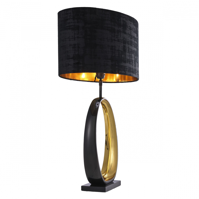   Lampă de masă Saturnia cu finisaj gunmetal inclusiv abajur 114177 EICHHOLTZ [4]