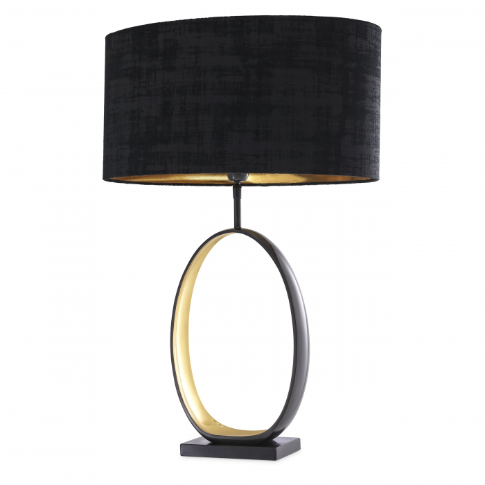   Lampă de masă Saturnia cu finisaj gunmetal inclusiv abajur 114177 EICHHOLTZ [3]