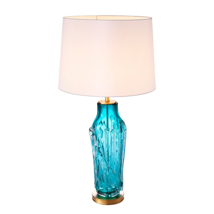 Lampa de masa lux Torian cu baza sticla albastra | Eichholtz - 111605 [2]