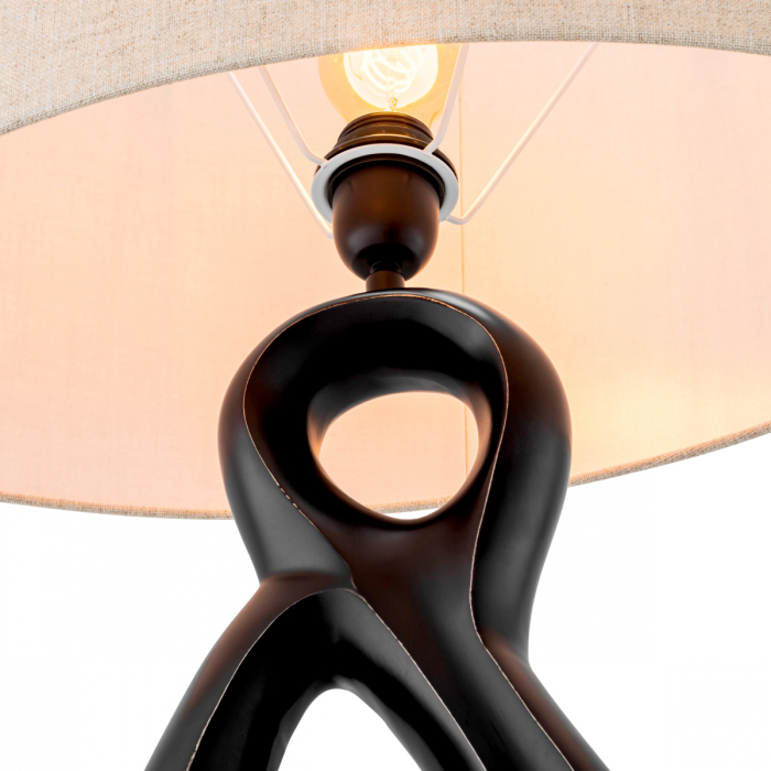   Lampă de masă Macias finisaj bronz cu accent inclus abajur 118162 EICHHOLTZ [5]