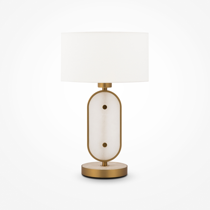 Lampă de masă Marmo, Metal și alabastru Alamă, 40W, MAYTONI MOD099TL-01G [3]