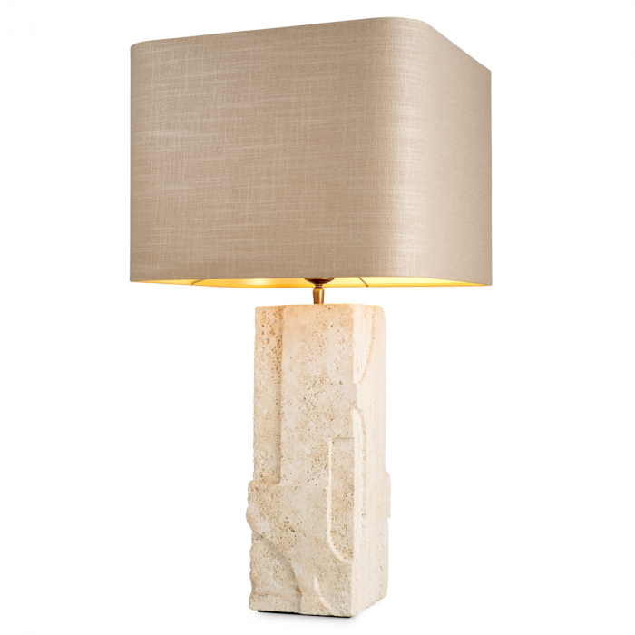   Lampă de masă Mazzini travertin cu abajur 118784 EICHHOLTZ [4]
