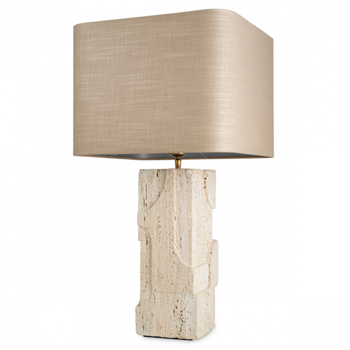   Lampă de masă Mazzini travertin cu abajur 118784 EICHHOLTZ [5]