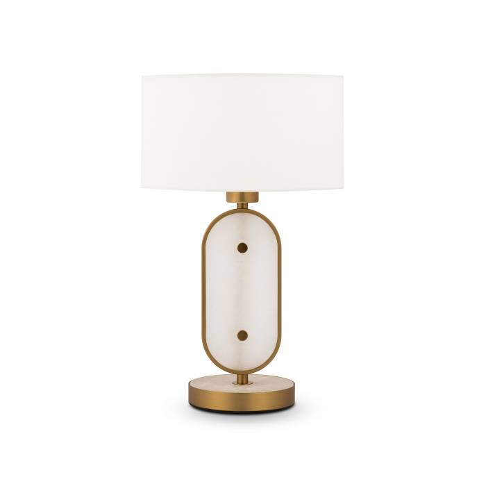 Veioza Marmo MOD099TL-01G, cu intrerupator, 1xE27, aurie+alba, IP20, Maytoni [1]
