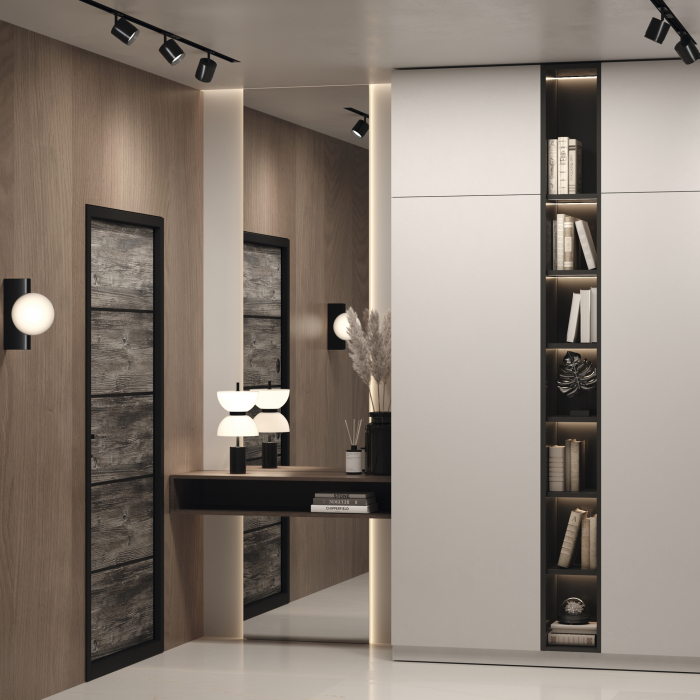 Veioza LED Kyoto MOD177TL-L11B3K, cu intrerupator, 11W, 500lm, lumina calda, IP20, neagra+alba, Maytoni [2]
