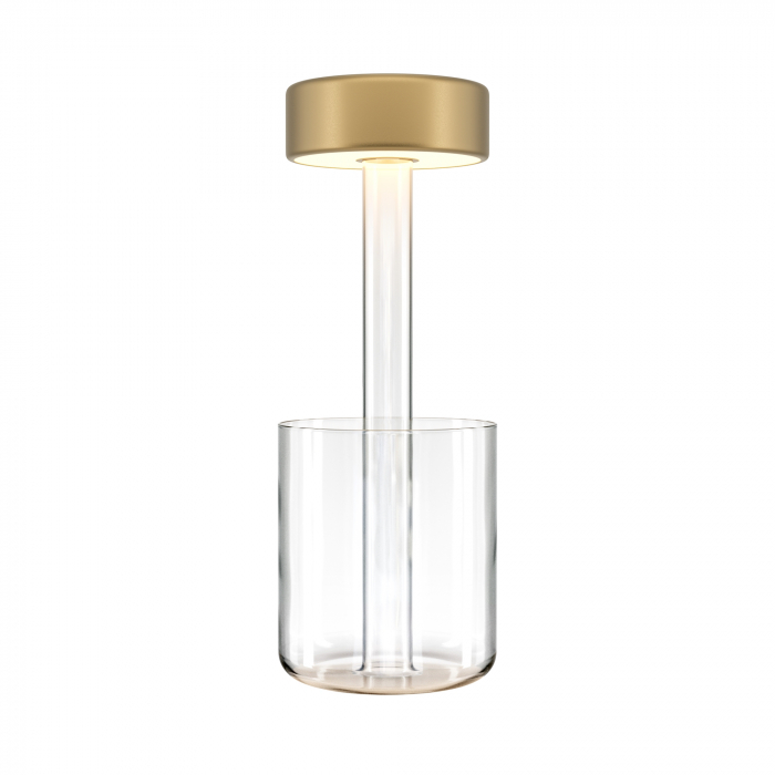 Veioza LED MOD229TL-L3G3K1, dimabila, cu intrerupator, 3W, 120lm, lumina calda+neutra, IP20, aurie+transparenta, Maytoni [1]