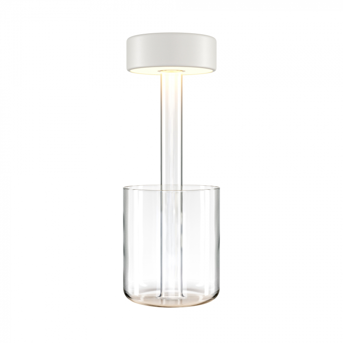 Veioza LED MOD229TL-L3W3K1, dimabila, cu intrerupator, 3W, 120lm, lumina calda+neutra, IP20, alba+transparenta, Maytoni [1]
