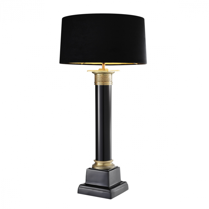   Lampă de masă Monaco finisaj negru/bronz antichizat inclusiv abajur 101640 EICHHOLTZ [1]