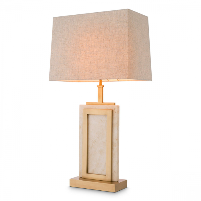   Lampa de masă Murray travertin cu abajur 116838 EICHHOLTZ [1]