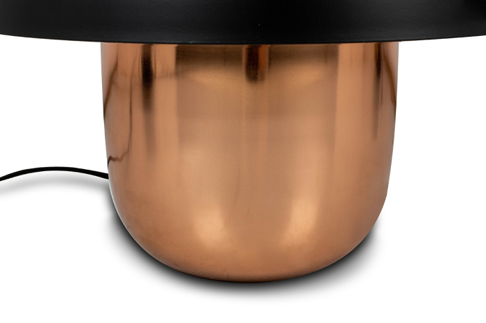 Lampă de Masă Mushroom, Oțel Lăcuit Cupru; Negru - Kare Design [3]