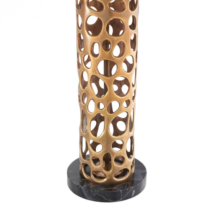 Lampa de masa neagra lux Dix, baza aurie/bronz si marmura neagra | Eichholtz - 114195 [7]