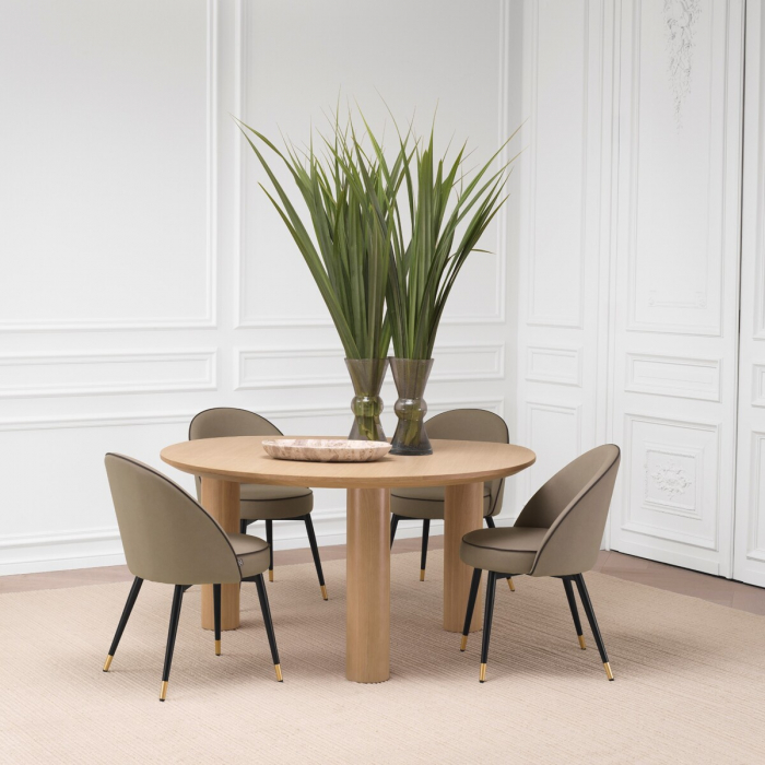   Masa de dining Lombardo din furnir de steBorcan natural 116925 EICHHOLTZ [2]
