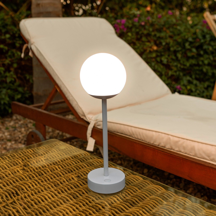 Lampă de Masă Norai Slim 11,5x11,5x35 cm, Metal și PP, Protecție IP44 - New Garden [2]