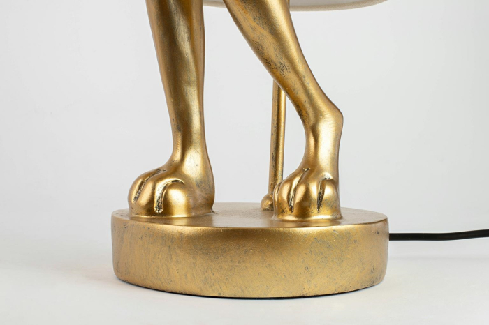 Lampă de Masă Rabbit 23x26x68 cm, Polirezyna Auriu/Alb Vopsit Electrostatic - Kare Design [13]