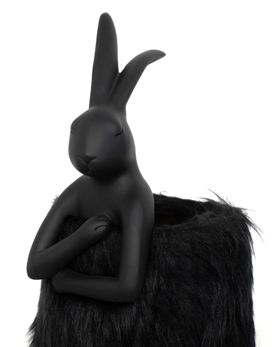 Lampă de Masă Rabbit Fur 18x50x20 cm, Negru, Auriu - Kare Design [2]