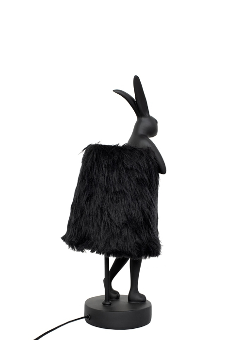 Lampă de Masă Rabbit Fur 18x50x20 cm, Negru, Auriu - Kare Design [5]