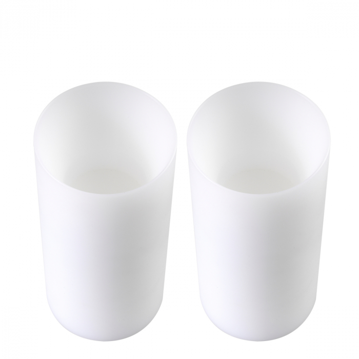   Lumânare artificială adâncă ø 10 x H. 21 cm albă S/2 110884 EICHHOLTZ [5]