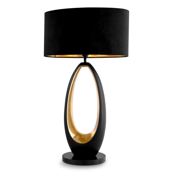   Lampă de masă Volo cu finisaj gunmetal inclusiv abajur 117270 EICHHOLTZ [1]