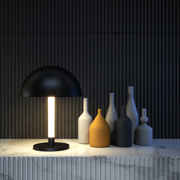 Veioza LED Ray Z012TL-L8B3K, cu intrerupator, 8W, 750lm, lumina calda, IP20, neagra, Maytoni [2]