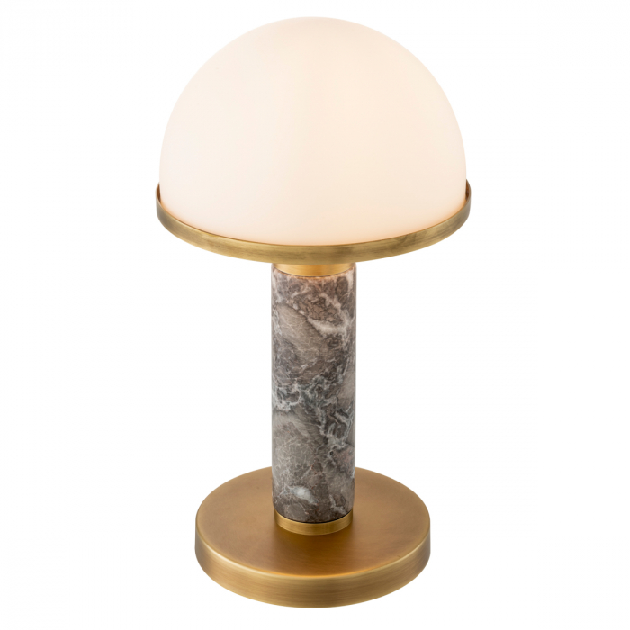   Lampă de masă Ziegèl finisaj din alamă antică marmură gri 116449 EICHHOLTZ [2]