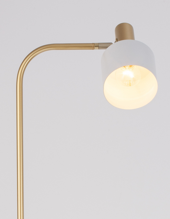 Lampa de podea alba/verde menta Mesha, din metal, 9426653 - Novaluce [2]
