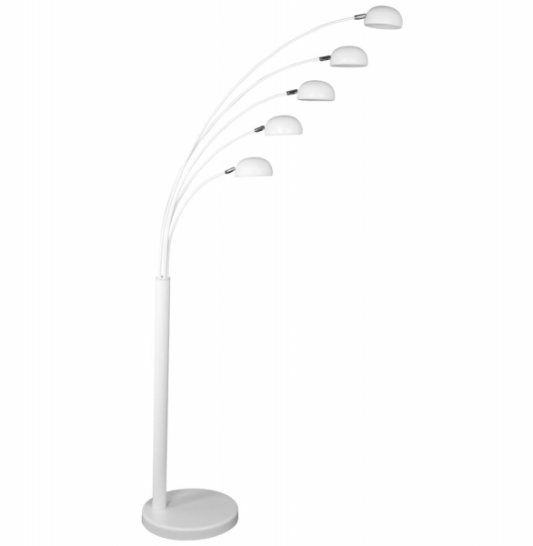 Lampa de podea alba cu design modern BUSH 5 brate, FL00190WH - Kokoon [2]