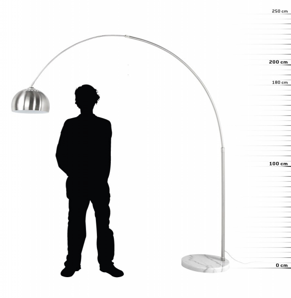 Lampa de podea BIGHO cu design modern inaltime / latime ajustabila si lumina reglabila / otel, FL00150BS - Kokoon [6]