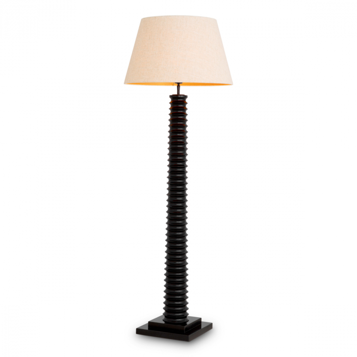   Lampa de podea Callao finisaj negru piano inclus abajur 118268 EICHHOLTZ [1]
