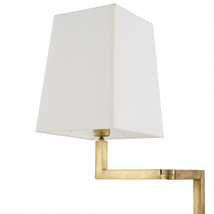   Lampa de podea Cambell cu finisaj din alamă vintage, inclusiv abajur 115257 EICHHOLTZ [2]