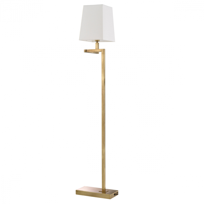   Lampa de podea Cambell cu finisaj din alamă vintage, inclusiv abajur 115257 EICHHOLTZ [3]