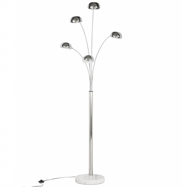 Lampa de podea cu design modern BUSH 5 brate crom / otel, FL00100CH - Kokoon [2]