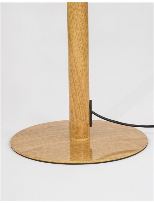 Lampa de podea premium Eka 140 cm, din lemn si LED spirala acril, 9071020 - Novaluce [4]