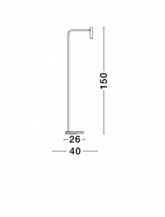 Lampa de podea LED premium neagra Rinos, din metal, 150 cm, 7140183 - Novaluce [3]