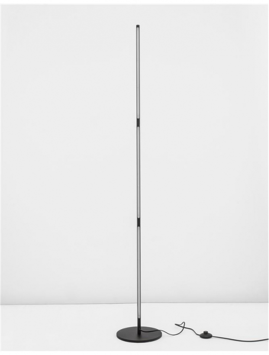 Lampa de podea LED premium neagra Stick rotativa, din metal, 171 cm, 9183251 - Novaluce [4]