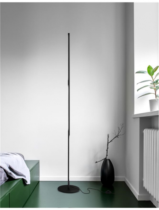 Lampa de podea LED premium neagra Stick rotativa, din metal, 171 cm, 9183251 - Novaluce [2]