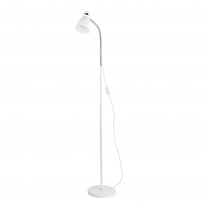Lampa de podea neagra/alba Loran din metal, 7605170 - Novaluce [5]