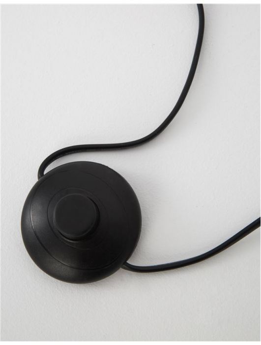 Lampa de podea neagra/alba Tuana, baza metalica, abajur textil, 176 cm, 9180522 - Novaluce [5]