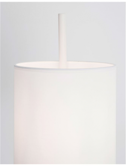 Lampa de podea neagra/alba Tuana, baza metalica, abajur textil, 176 cm, 9180522 - Novaluce [13]