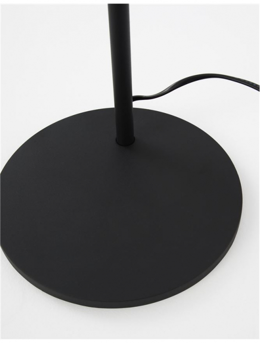 Lampa de podea neagra/alba Tuana, baza metalica, abajur textil, 176 cm, 9180522 - Novaluce [6]