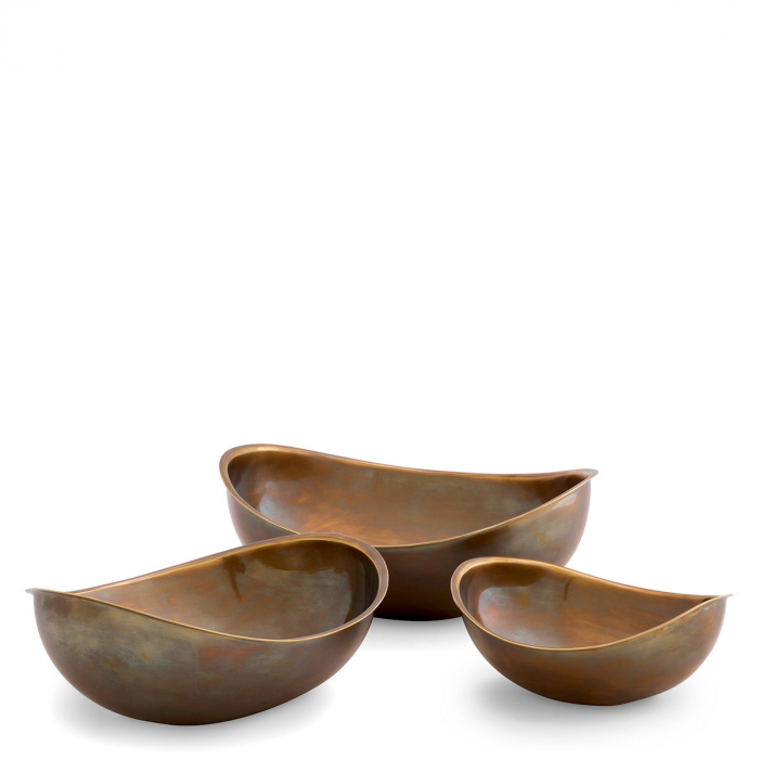   Set de 3 boluri Sena cu finisaj din alamă vintage 116268 EICHHOLTZ [1]