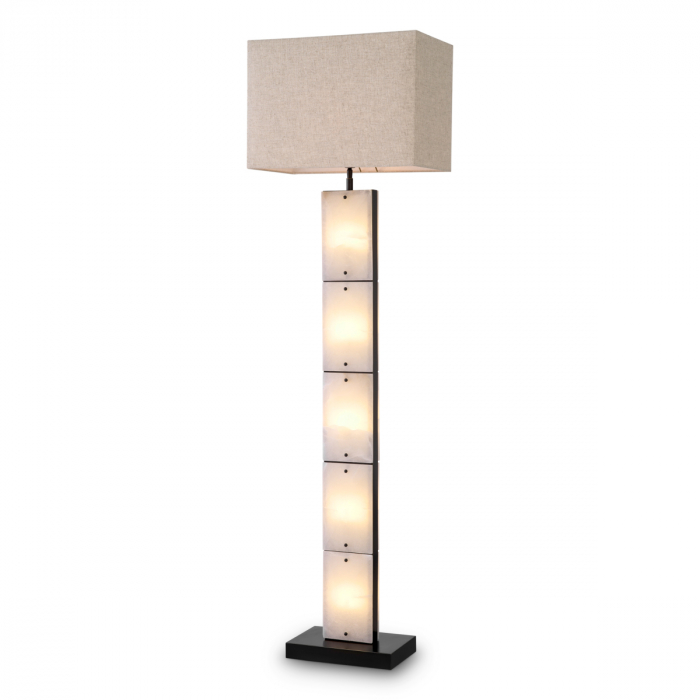   Lampă de podea Ortiz cu finisaj bronz inclusiv abajur 118690 EICHHOLTZ [1]