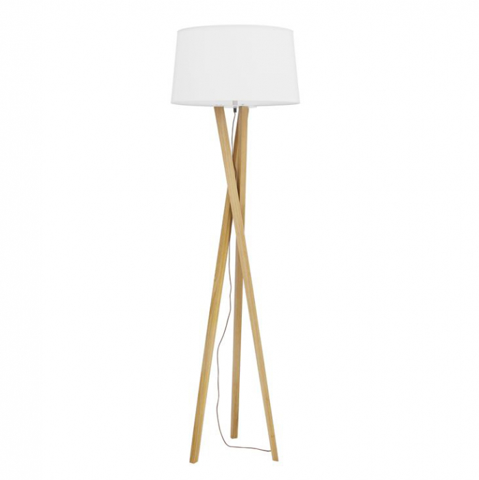 Lampa de podea premium alba Jolan, 3 picioare din lemn, abajur textil, 160 cm, 9145061 - Novaluce [9]