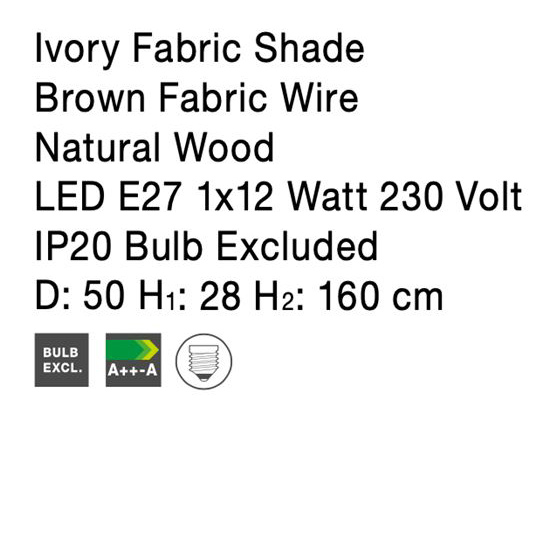 Lampa de podea premium alba Jolan, 3 picioare din lemn, abajur textil, 160 cm, 9145061 - Novaluce [16]