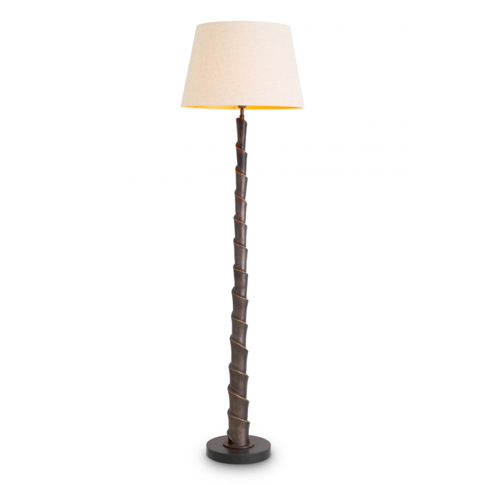  Lampă de podea Riverbank cu finisaj bronz inclusiv abajur 118689 EICHHOLTZ [1]