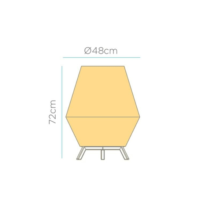 Lampa Decorativă Sisine 70 Cable 48x48x72 cm - New Garden [8]