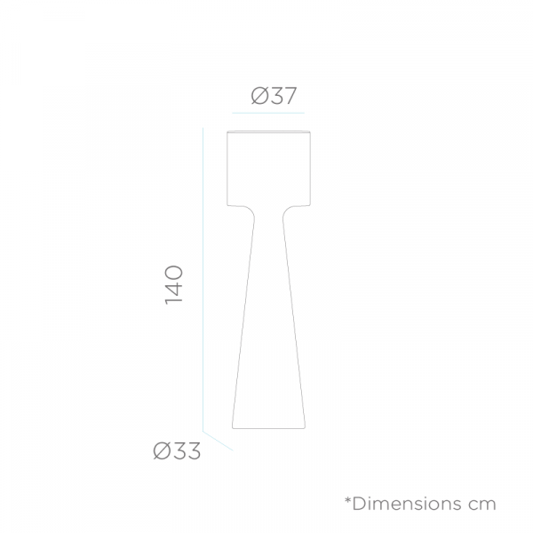 Lampa design gradina Elke 170 cm, iluminare LED, LUMGC170OFNW - King [3]