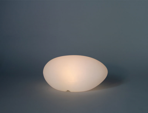 Lampa design gradina Rock 40 cm in forma de piatra, iluminare LED, LUMPT040OFNW - King [3]